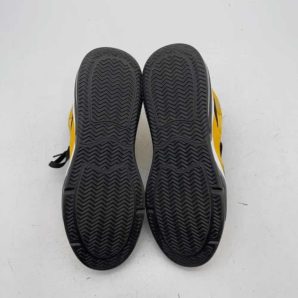 Fashion Lace up Sneakers Mens Size 42 Yellow/ Black Skateboard Shoes
